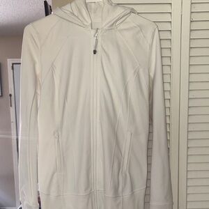 Lululemon white hooded jacket
